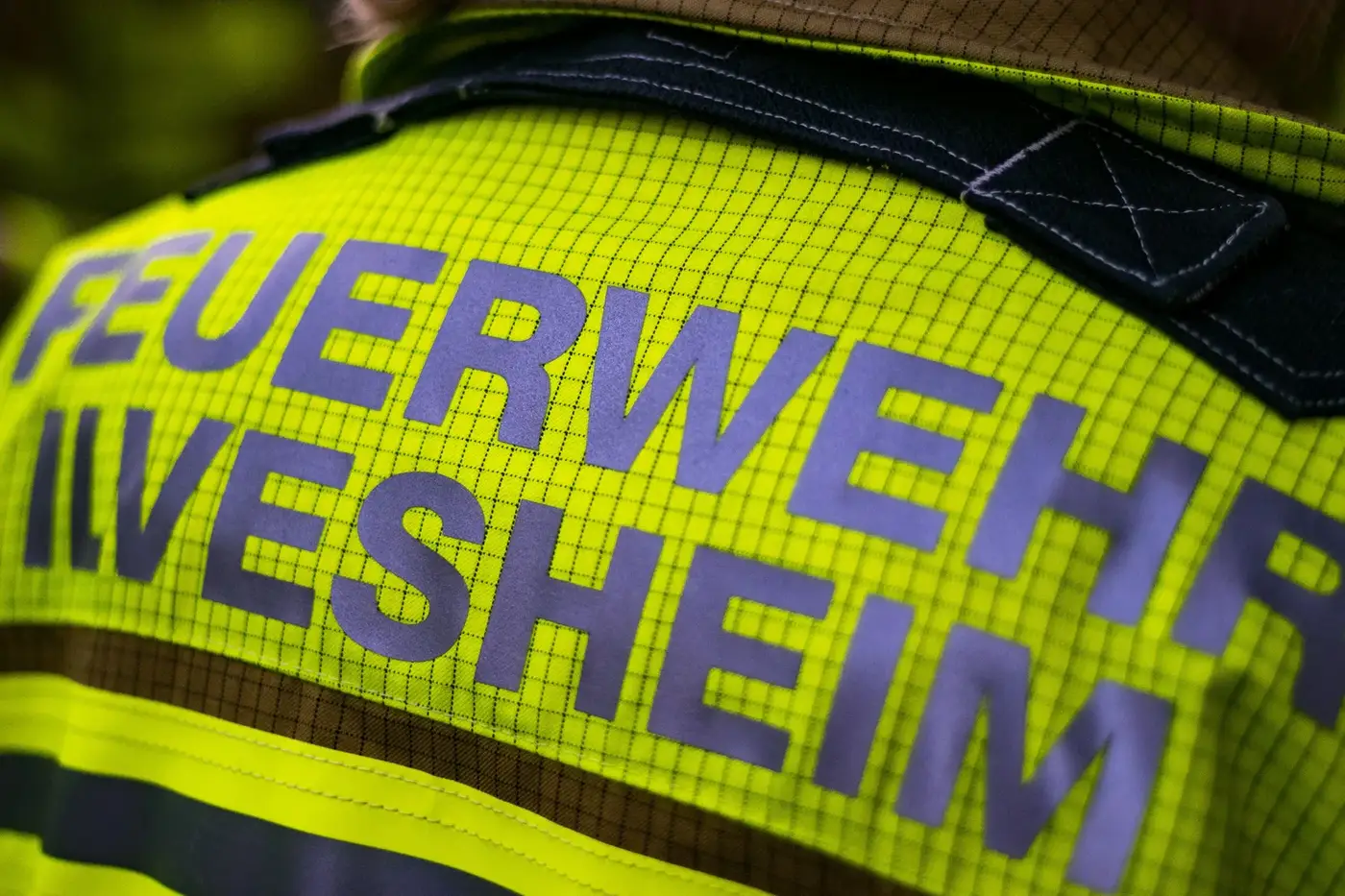Einsatzjacke mit dem Schriftzug Feuerwehr Ilvesheim