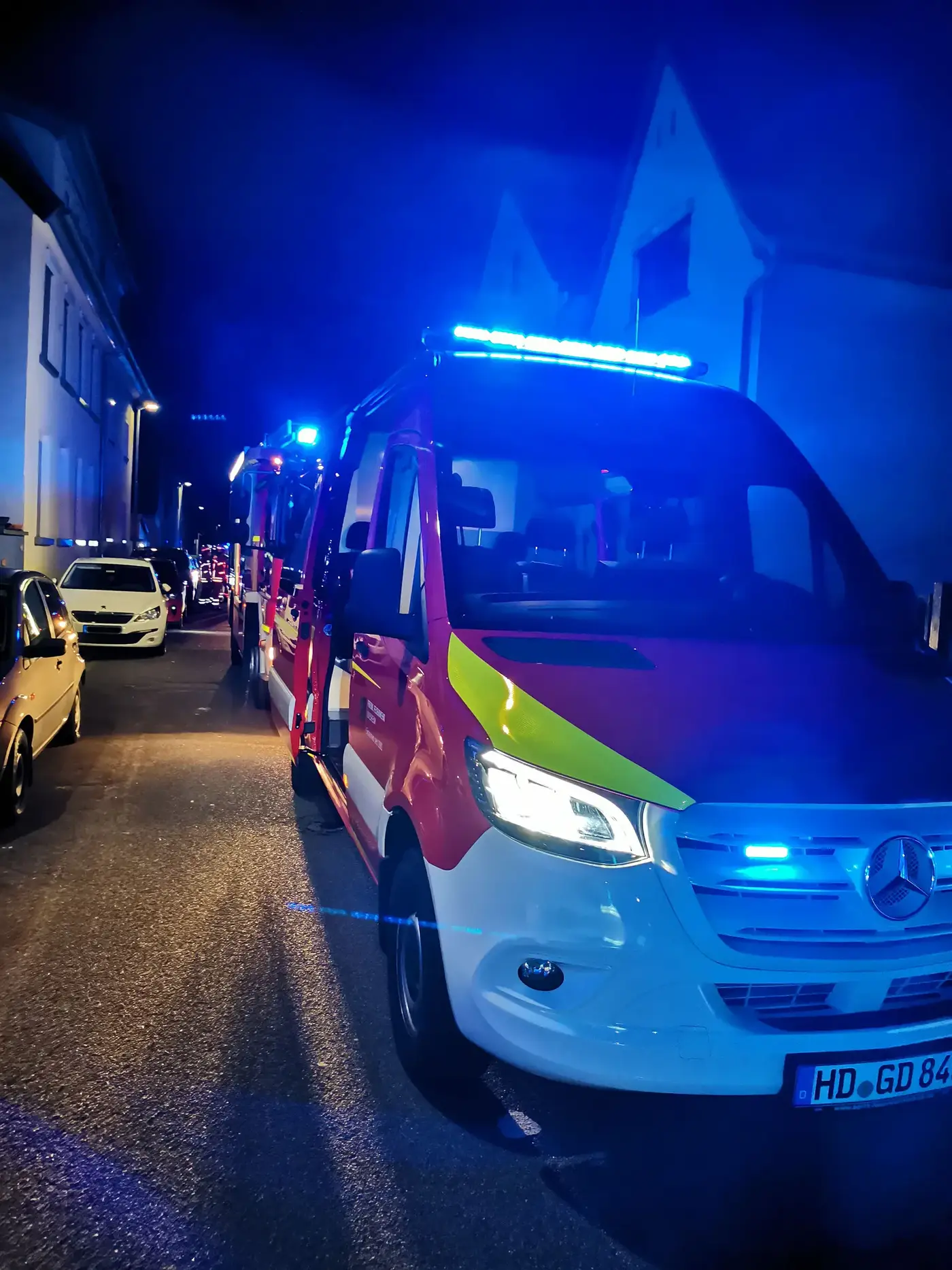 Blaulicht im Verkehr